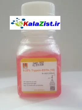 trypcin edta تریپسین EDTA، حجم 100 و 0.25 % kalazist کالا زیست